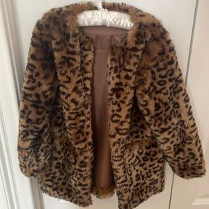 C de C faux leopard coat.  Childrens size 4